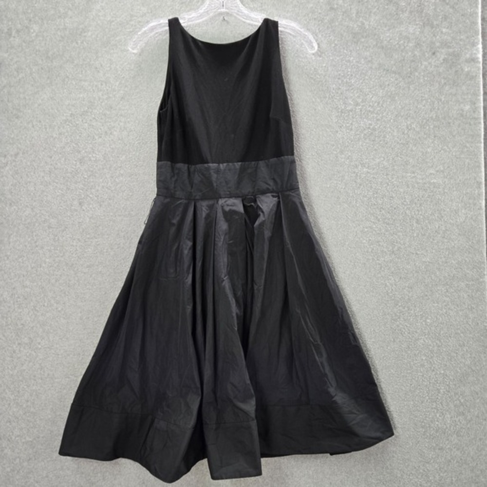 Lauren Ralph Lauren Women Dress 2 Black Midi Fit & Flare Sleeveless Pleated